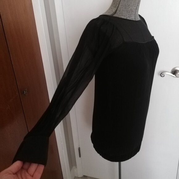 Bebe Little Black Bubble Silk Dress XS - Picture 2 of 11